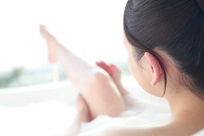 半身浴でリラックス