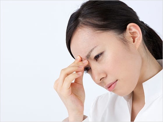 ストレスを感じている女性
